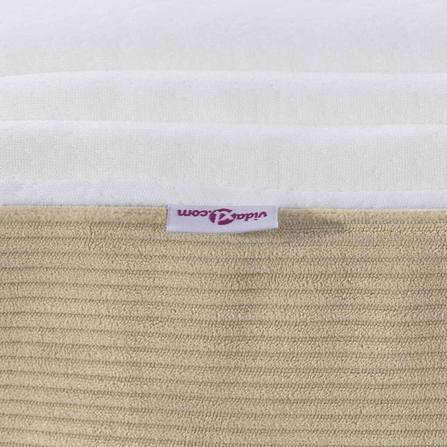 vidaXL Materac do łóżka z materacem Zielony 120 x 200 cm tkanina