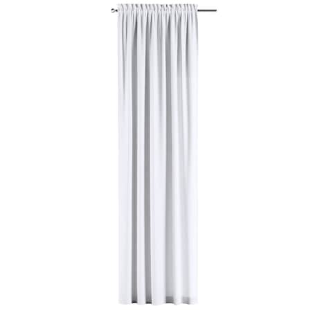 Zasłona na kanale z grzywką 1 szt. 130x245 śnieżnobiały