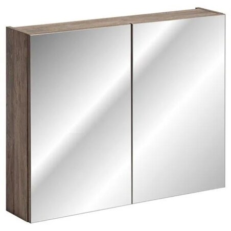 Szafka łazienkowa SANTA FE OAK 80 cm dąb z lustrem