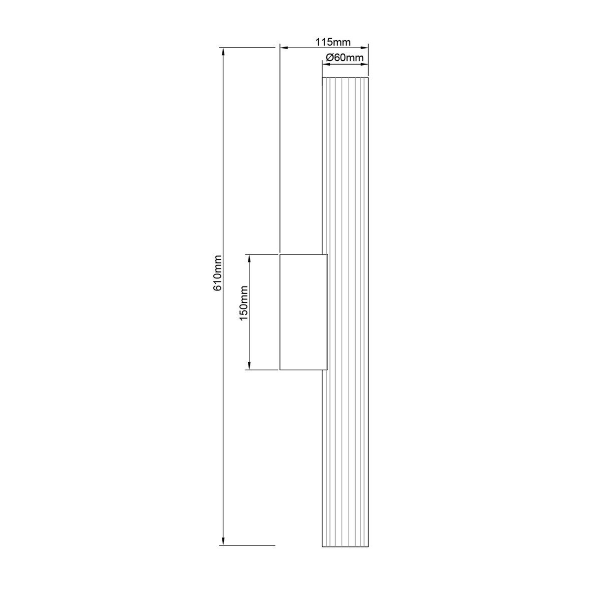 Kinkiet Light Prestige Linea transparentny LED CCT 3000K/4000K/6000K (regulowana) 1 szt.