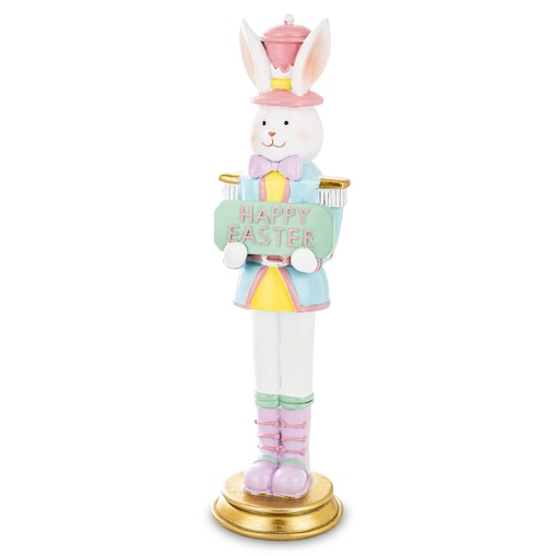 Dekoracja - królik CONIGLIU 28x7,5x7,5 cm wojskowy