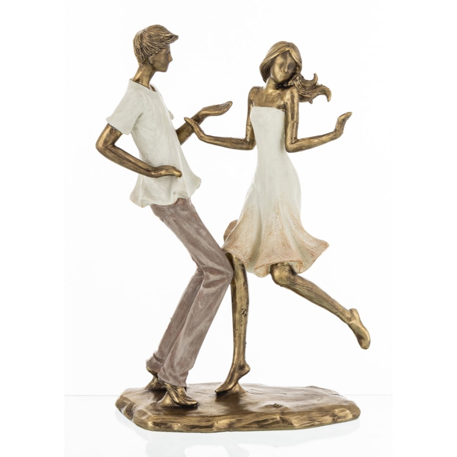 Dekoracja - Para na parkiecie 25x16,5x8,5 cm TANCERZE