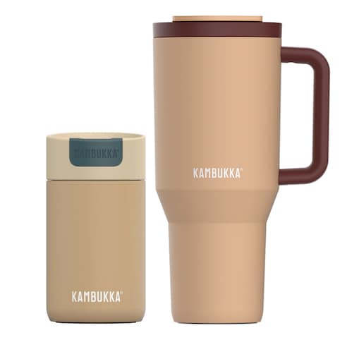 Kambukka kubek termiczny Olympus + Rio ze słomką Zestaw Mellow Mocha