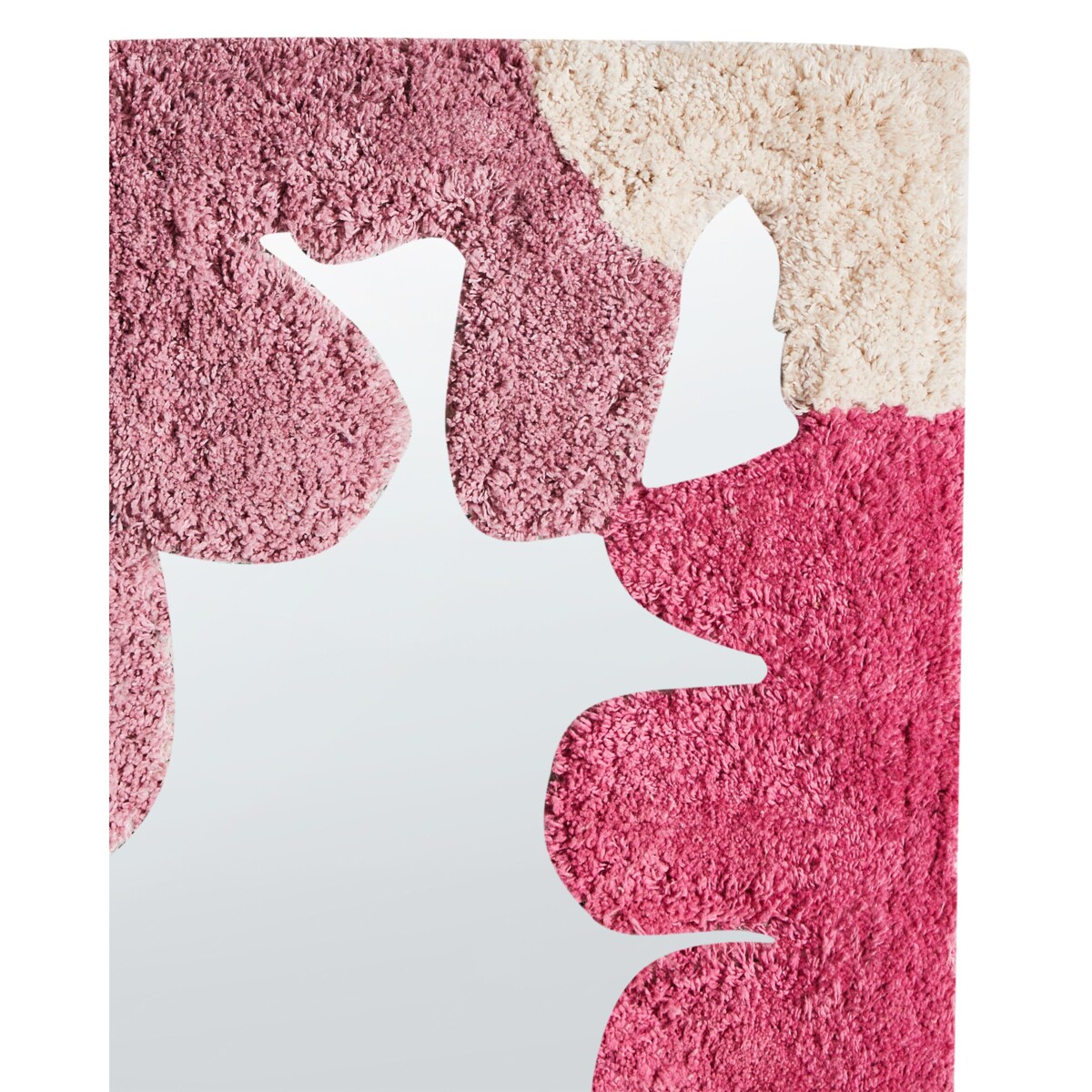 Lustro ścienne CAGERI 41 cm 75 cm Bawełna Różowy