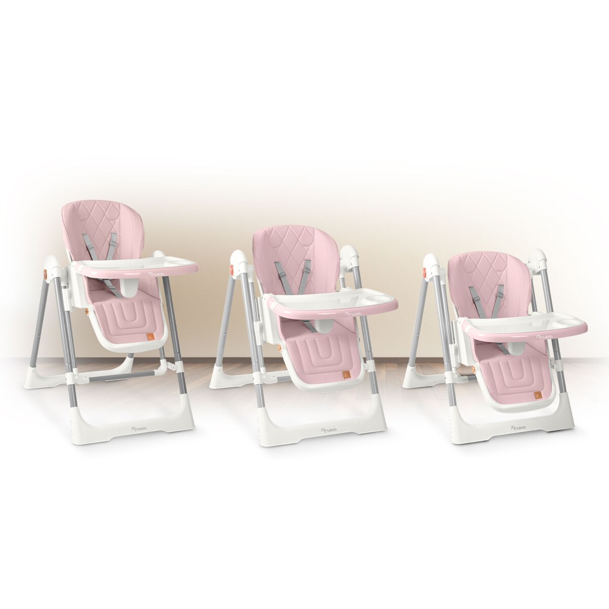 Krzesełko do karmienia z bujaczkiem leżaczkiem 3w1 Nukido