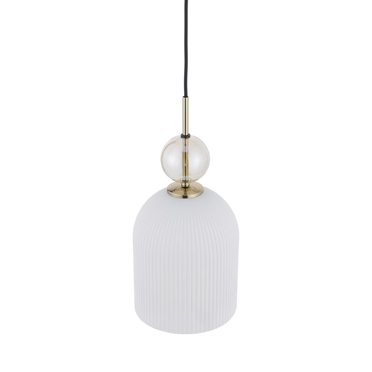 Lampa Wisząca Tk Lighting Sophia Big E27 Biały Klosz Koniakowa Kulka E27