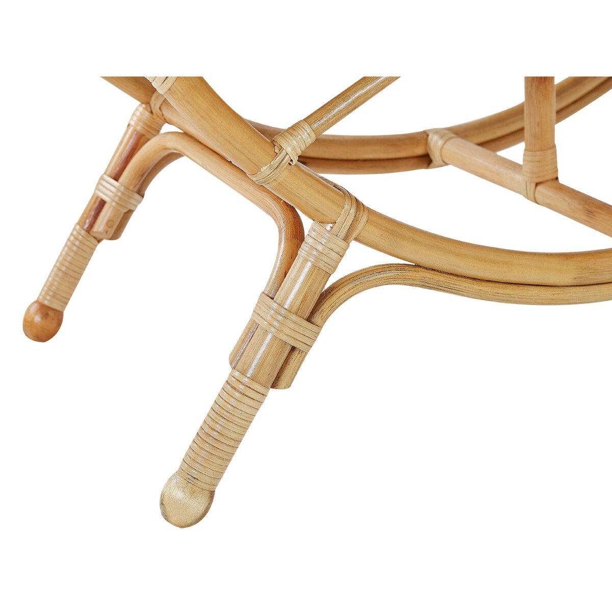 Regał okrągły rattanowy 3 półki naturalny TUVALU II