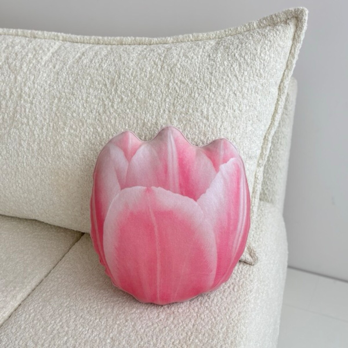 Poduszka kwiat mały Tulipan jasnoróżowy