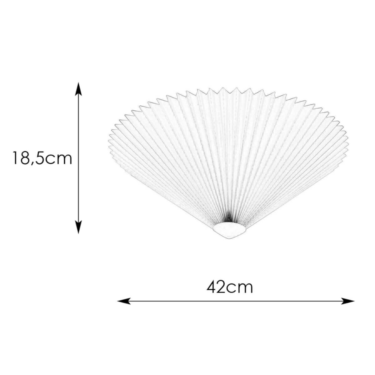 Sufitowa lampa materiałowa Plisado 108701 Markslojd biały