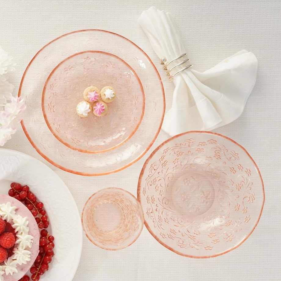 VILLA ITALIA Szklanka wysoka różowa 320 ml MURIEL