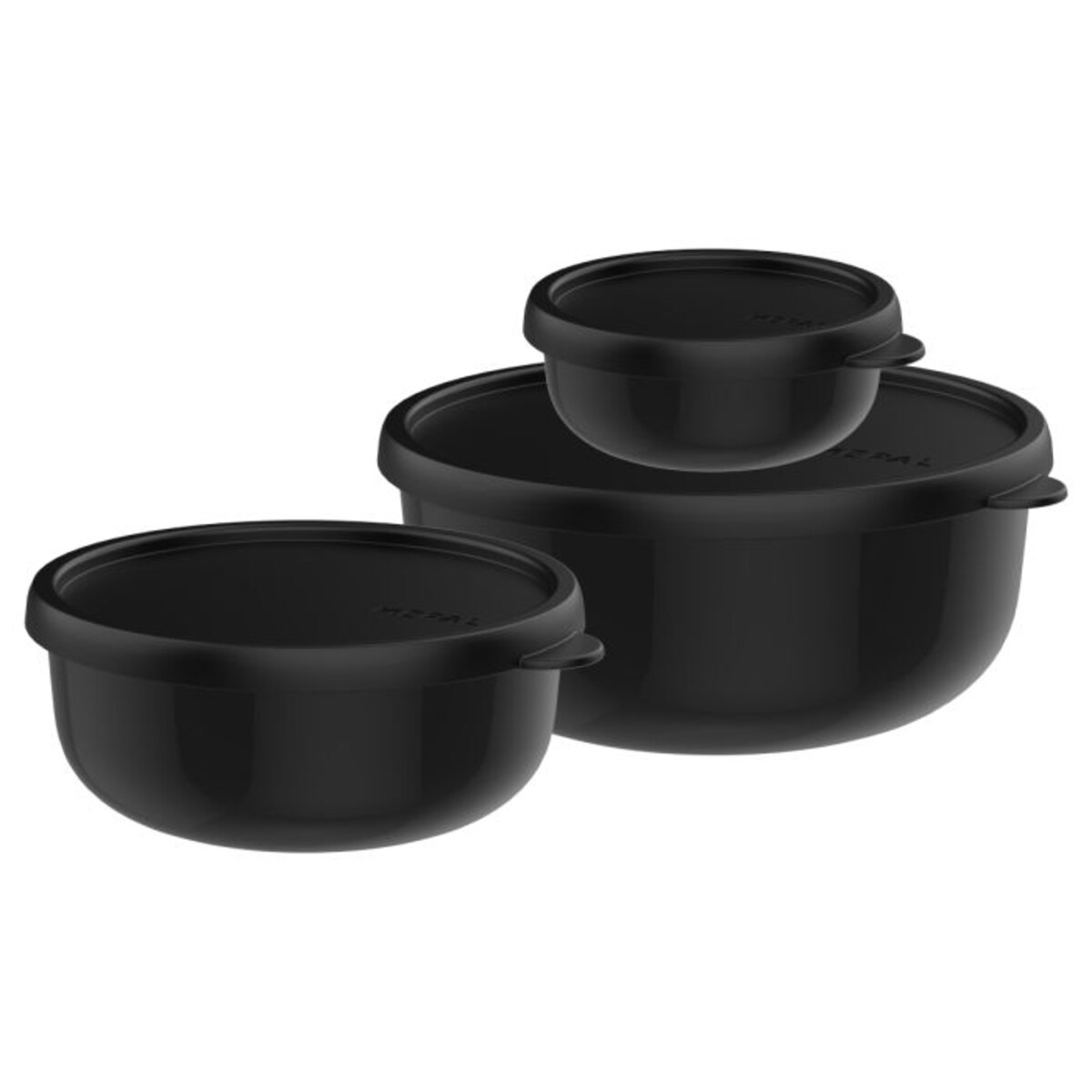 Zestaw 3 pojemników Lumina 2.0 250ml + 750ml +1500ml Nordic Black 106298041100