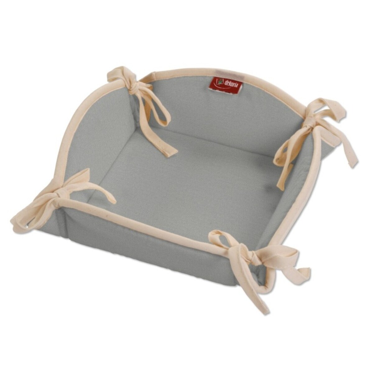 Koszyk, szary, 20 x 20 cm, Loneta