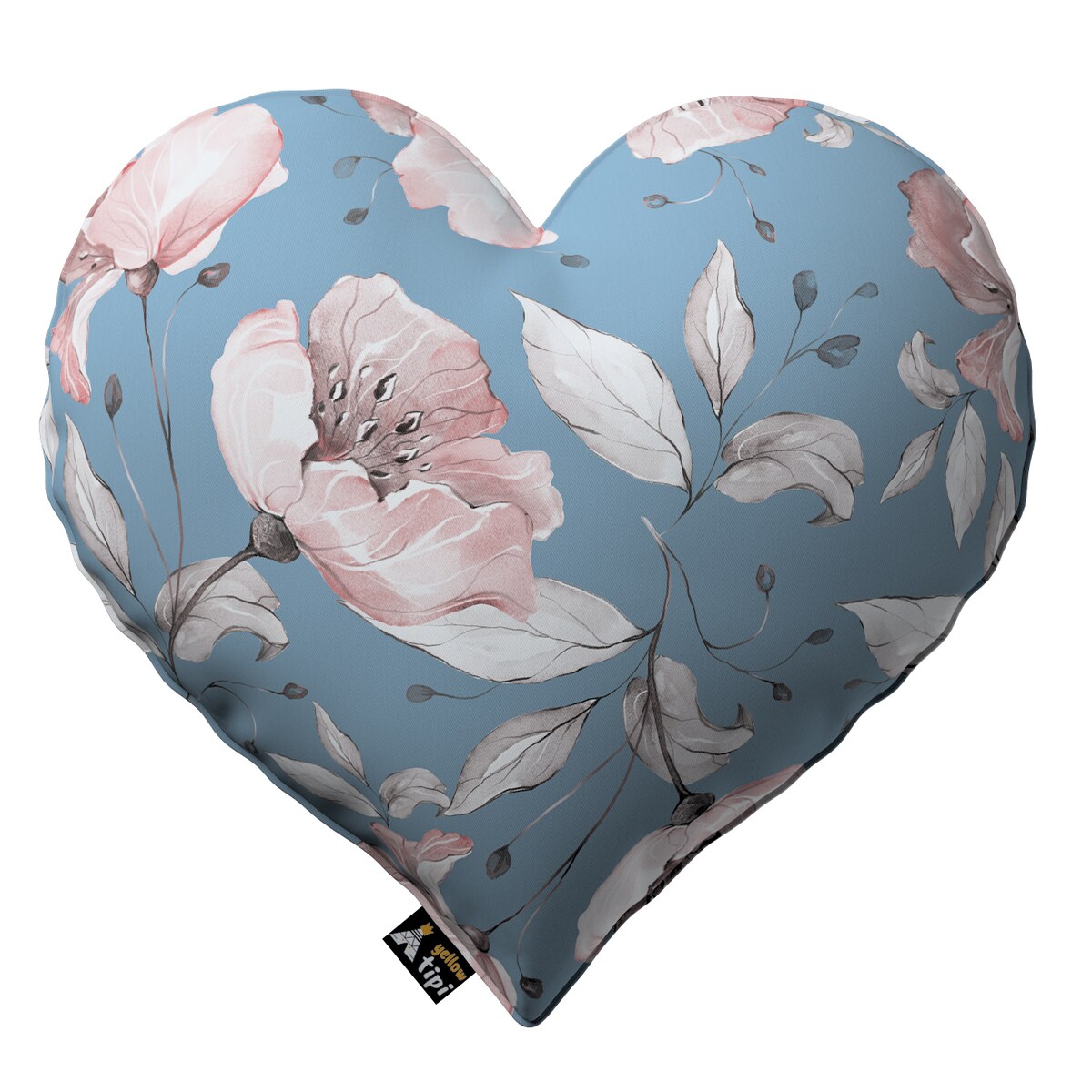 Poduszka Heart of Love, niebiesko-różowy, 45x15x45cm, Magic Collection