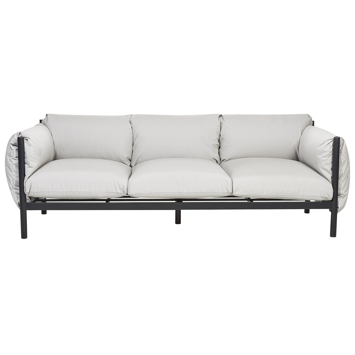 Sofa ogrodowa 3-osobowa jasnoszara, ESPERIA