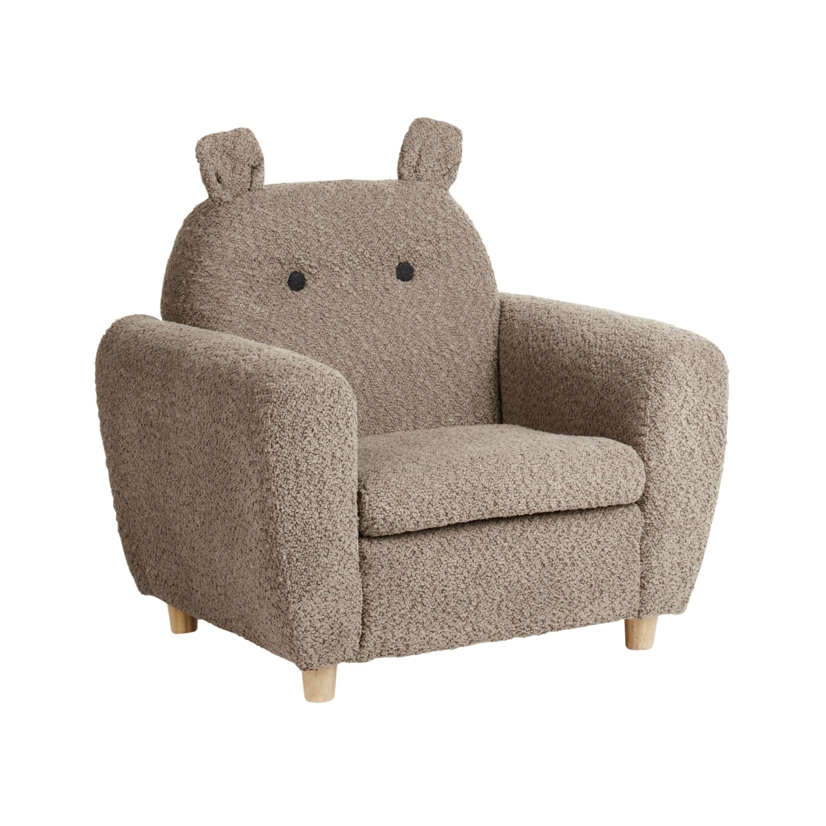 Fotel dziecięcy MARIBO Boucle Brązowy