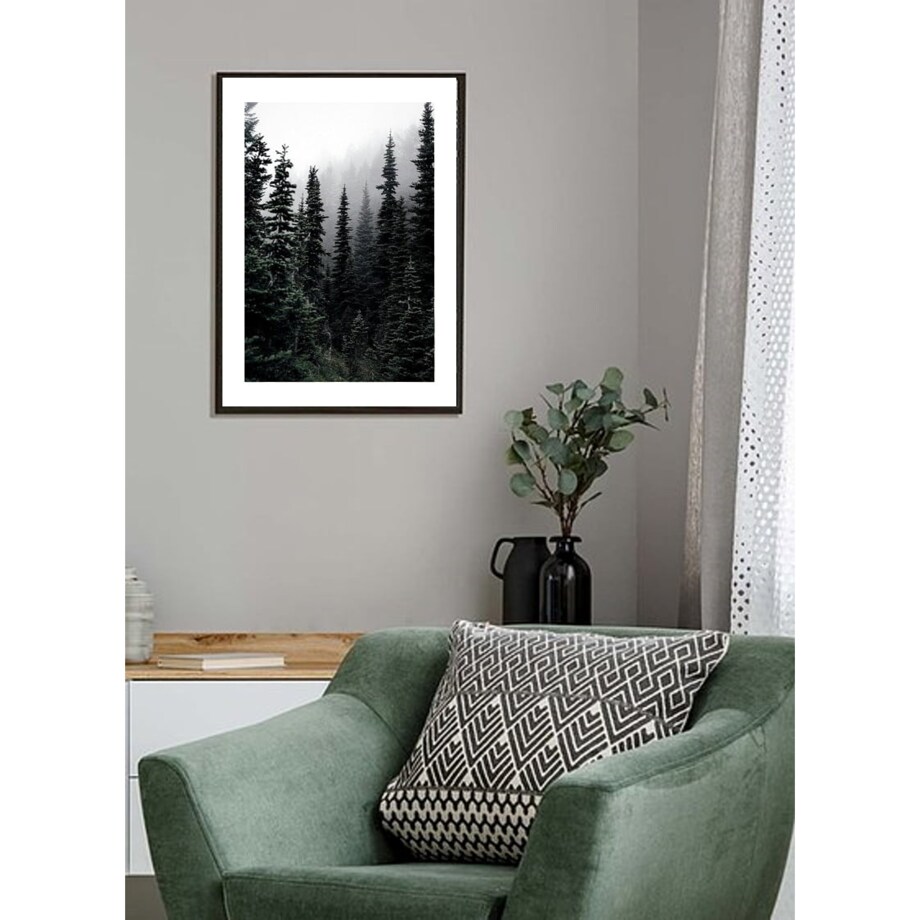 Poster Story, Plakat, Obraz - Zamglony Las, wymiary 50 x 70 cm