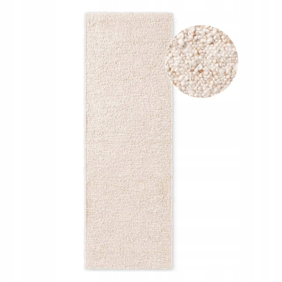 Chodnik pętelkowy do korytarza 80x300cm,TED BAKER kremowo beżowy