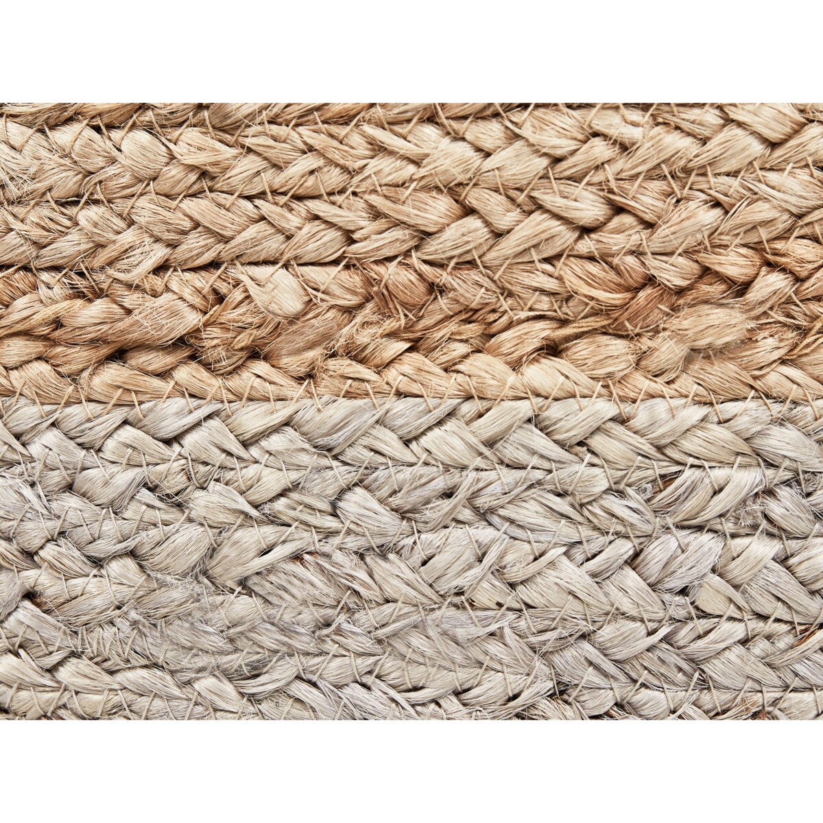 Puf DUKI Beżowoszary Juta 50 cm 50 cm