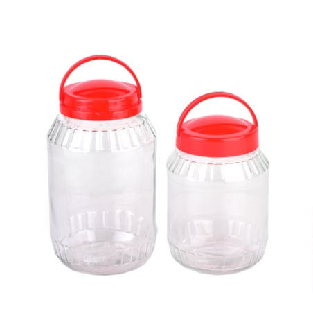 BASIC KITCHEN Słój 3,1L z uchwytem15xh26,5cm