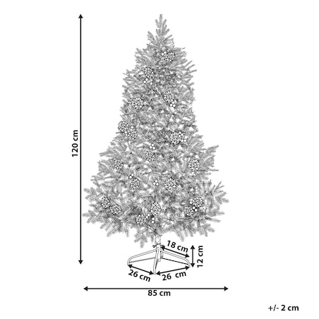 Sztuczna choinka świąteczna DENALI 120 cm Zielony