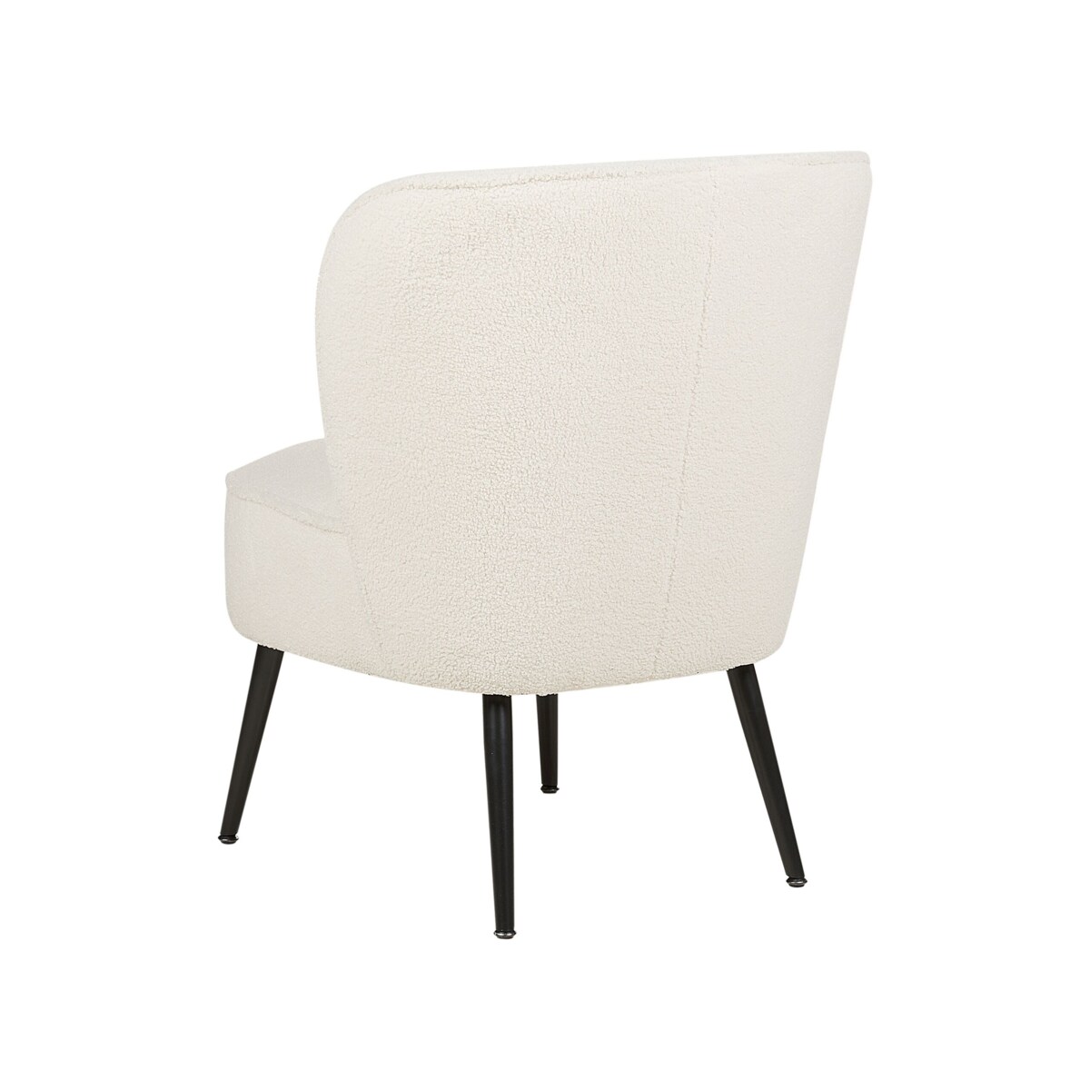 Fotel boucle biały VOSS