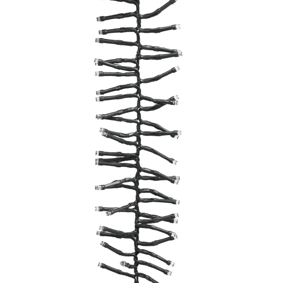 vidaXL Sznur lampek LED, 2000 diod w kolorze zimnej bieli, 17 m, PVC