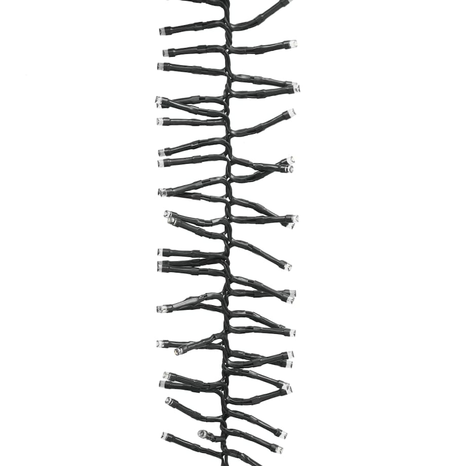 vidaXL Sznur lampek LED, 2000 diod w kolorze zimnej bieli, 17 m, PVC