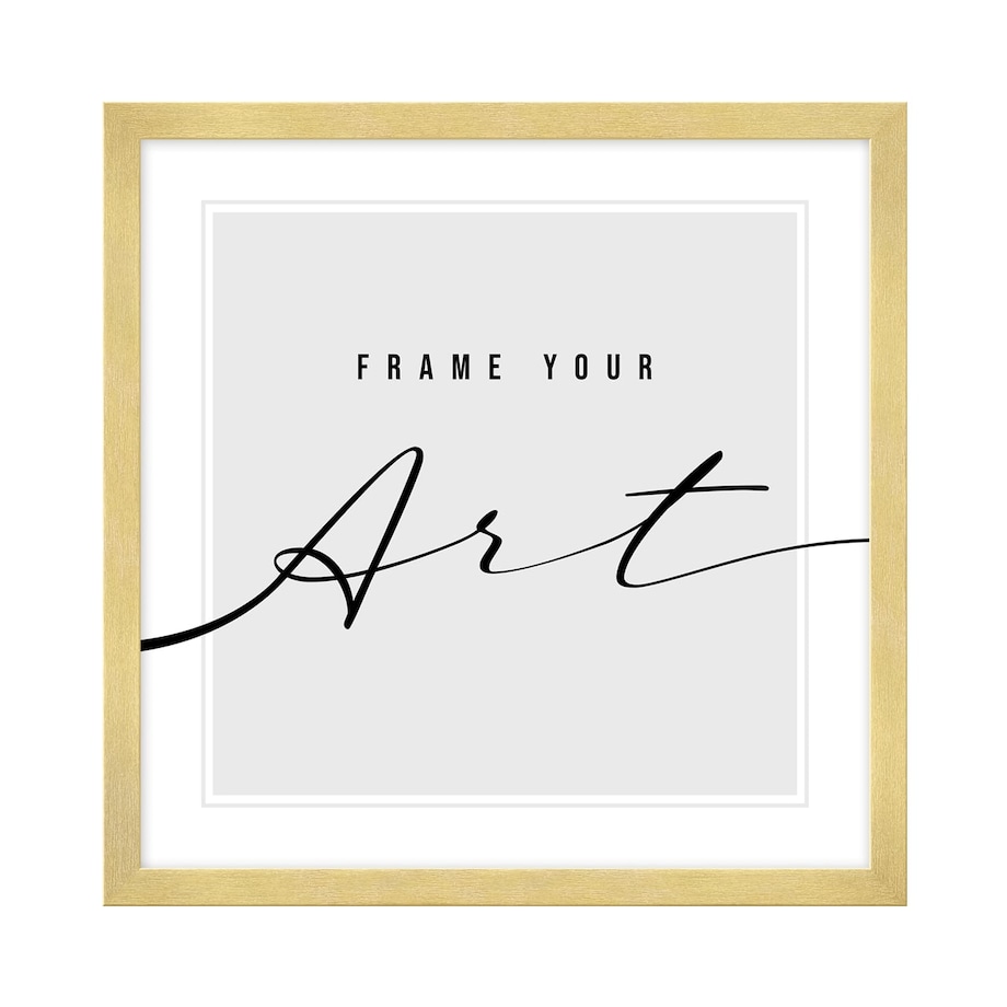 Kwadratowa ramka na zdjęcie lub plakat 30x30 cm złota