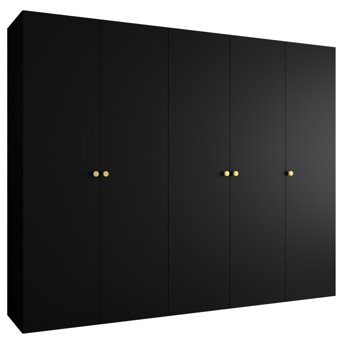 Szafa uchylna otwierana PARMA 1 250 wys. 202 cm Czarny + u. Złoty