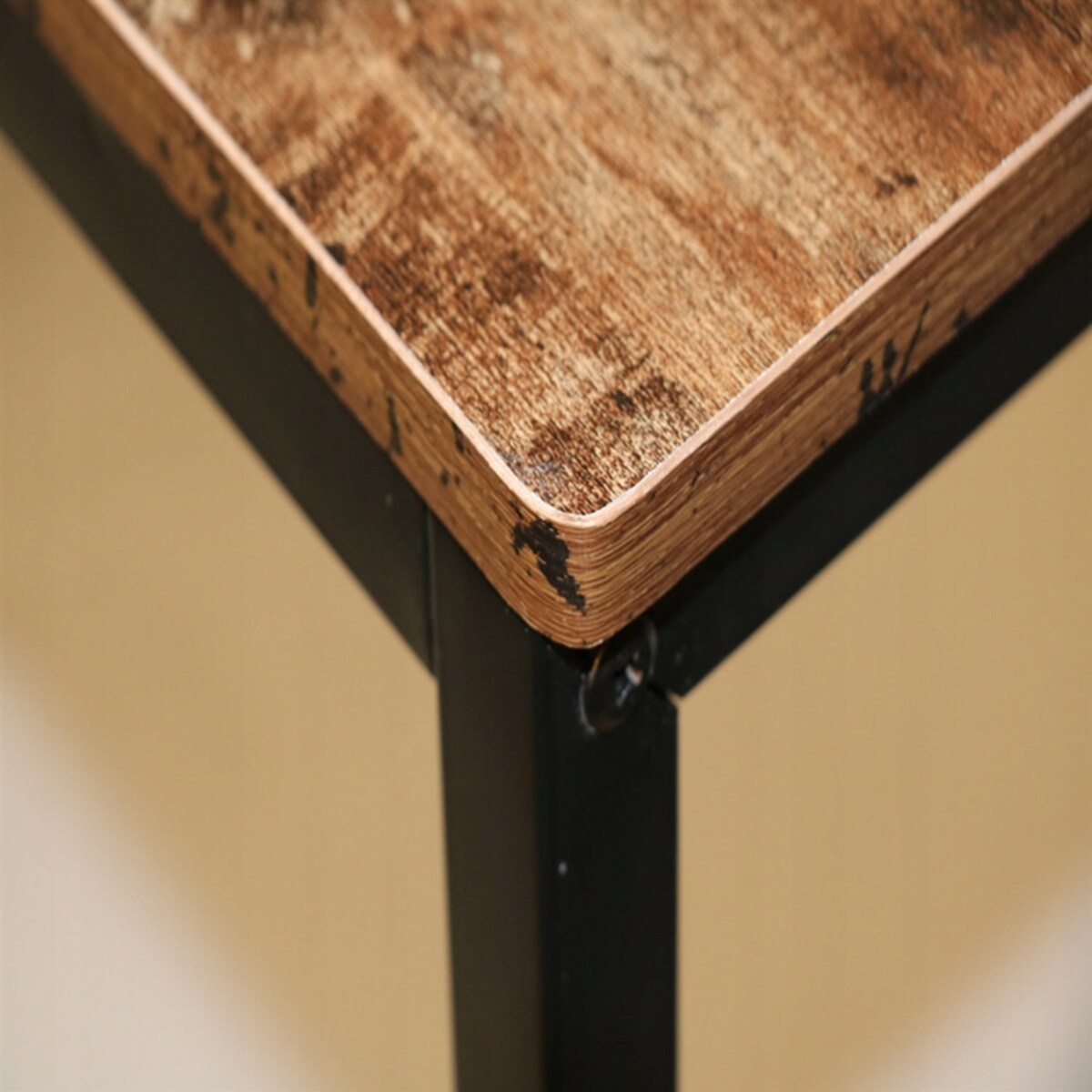 Biurko industrialne metalowe półkami regałem loftowe rustykalne vintage