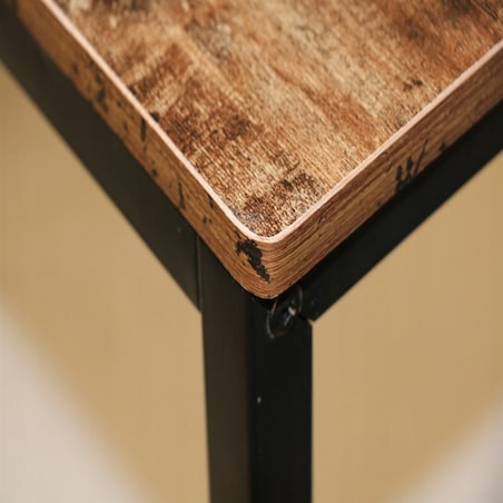 Biurko industrialne metalowe półkami regałem loftowe rustykalne vintage