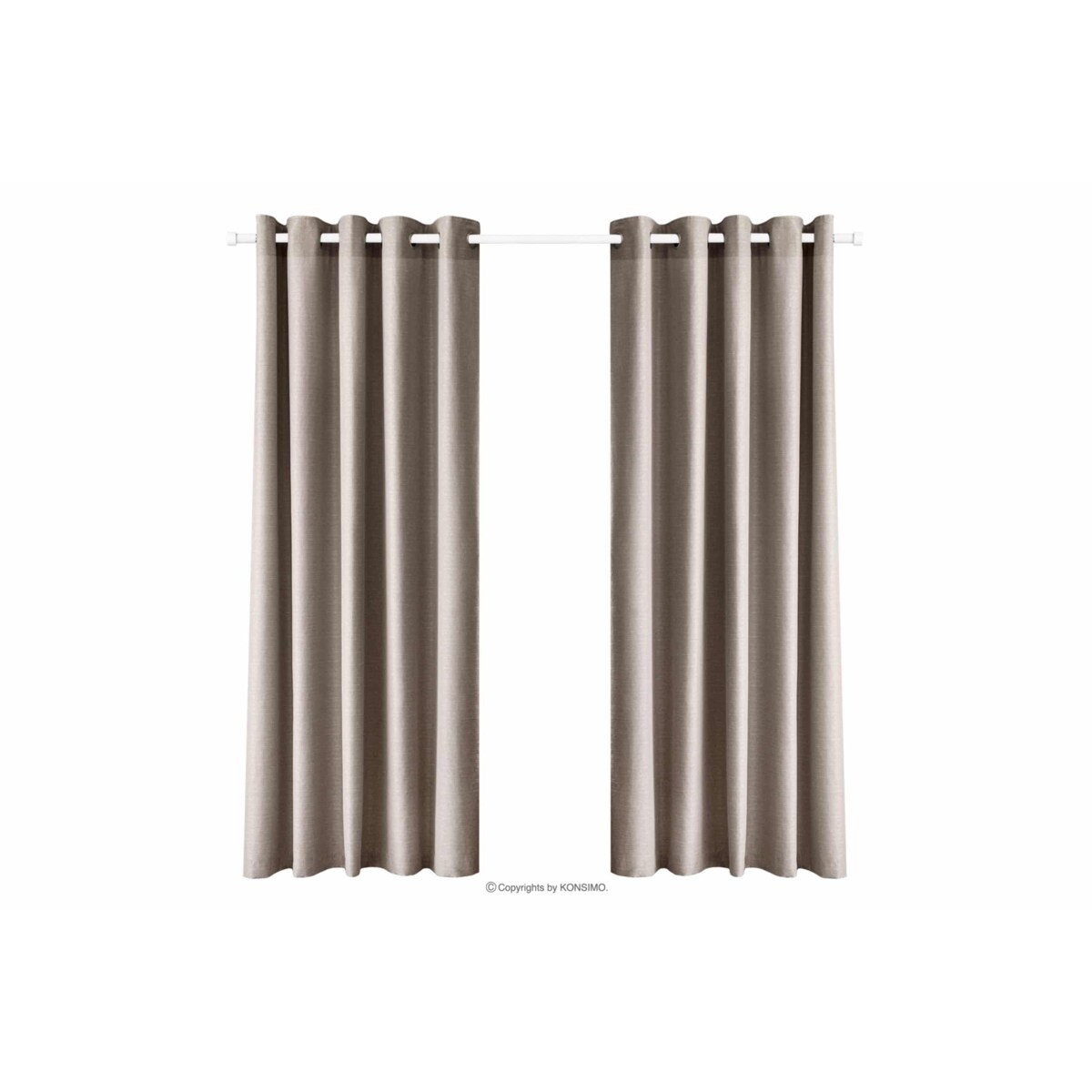 Konsimo LUTES Zasłona, beżowy