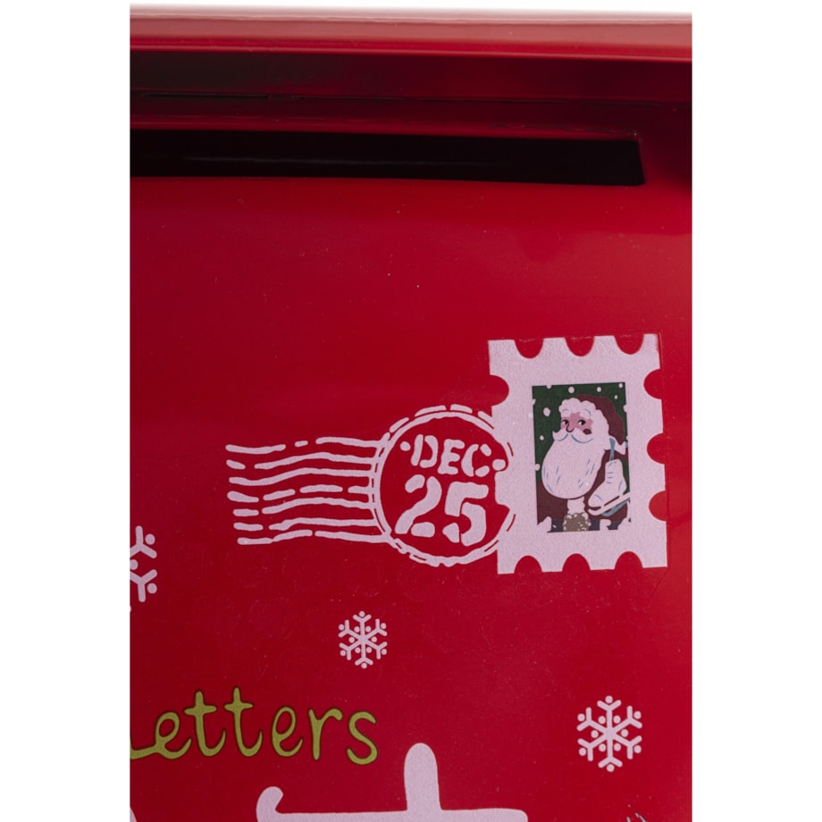 Skrzynka na listy metalowa świąteczna 34x21x16,5 cm