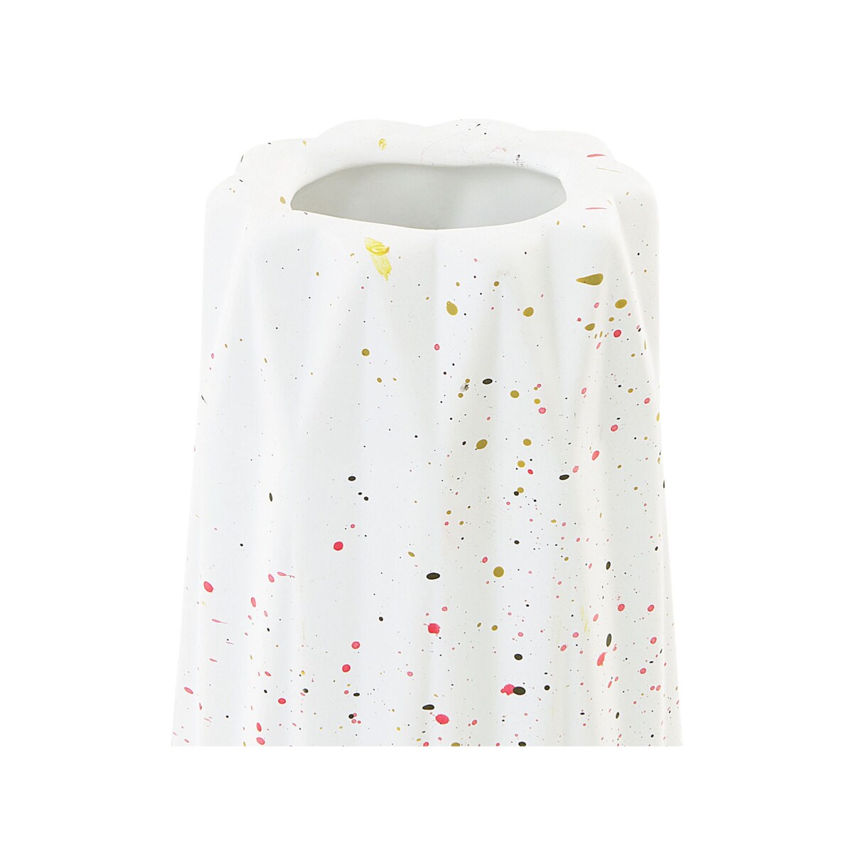 Wazon na kwiaty ceramiczny biały AMALIADA