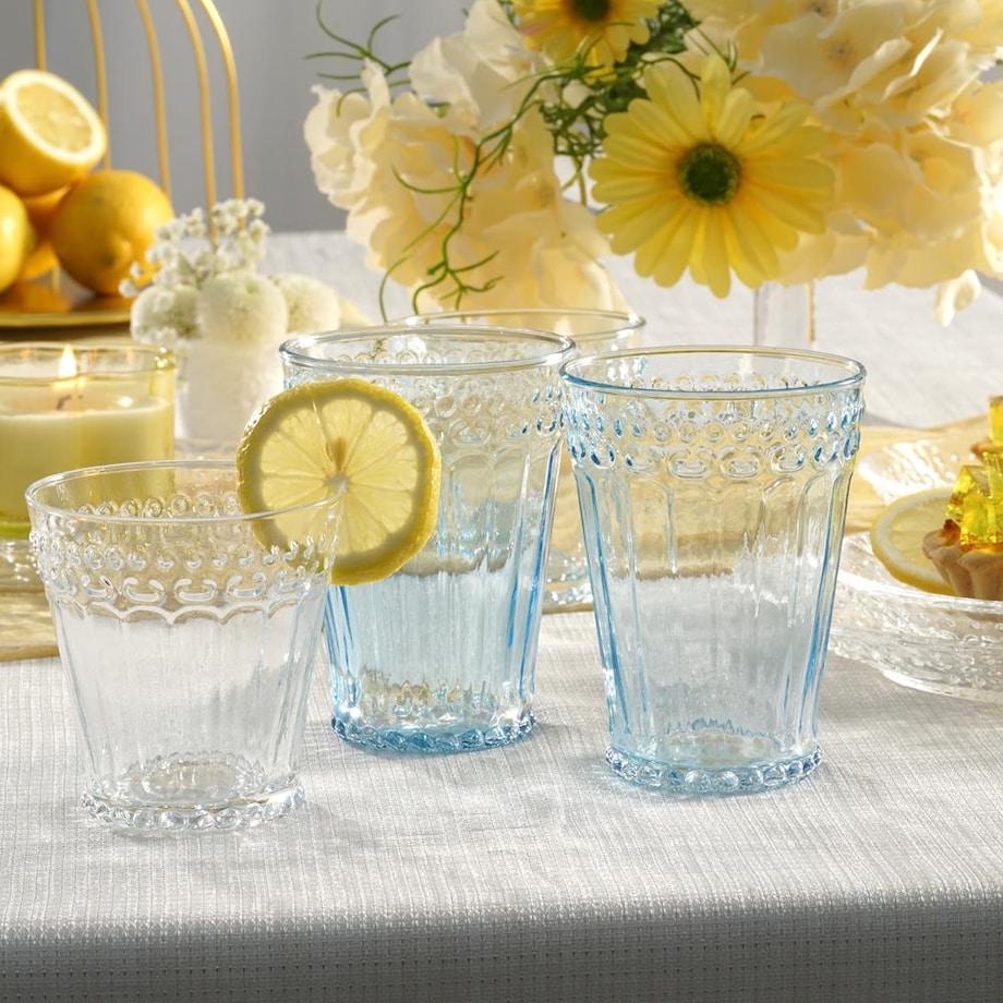 VILLA ITALIA Szklanka wysoka niebieska 330 ml MODERN