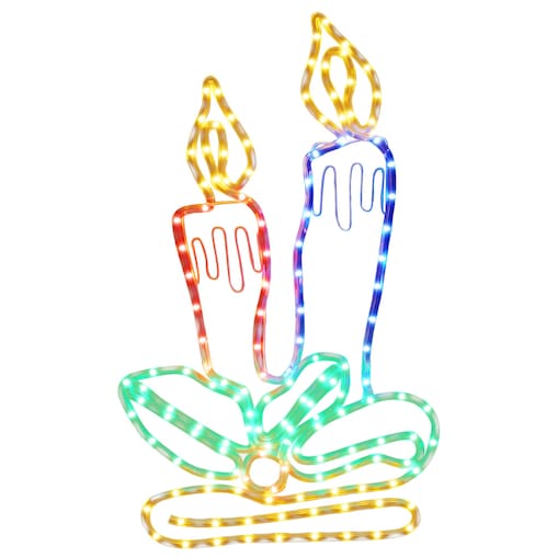 vidaXL Świąteczna dekoracja świetlna w kształcie świec, 144 LED