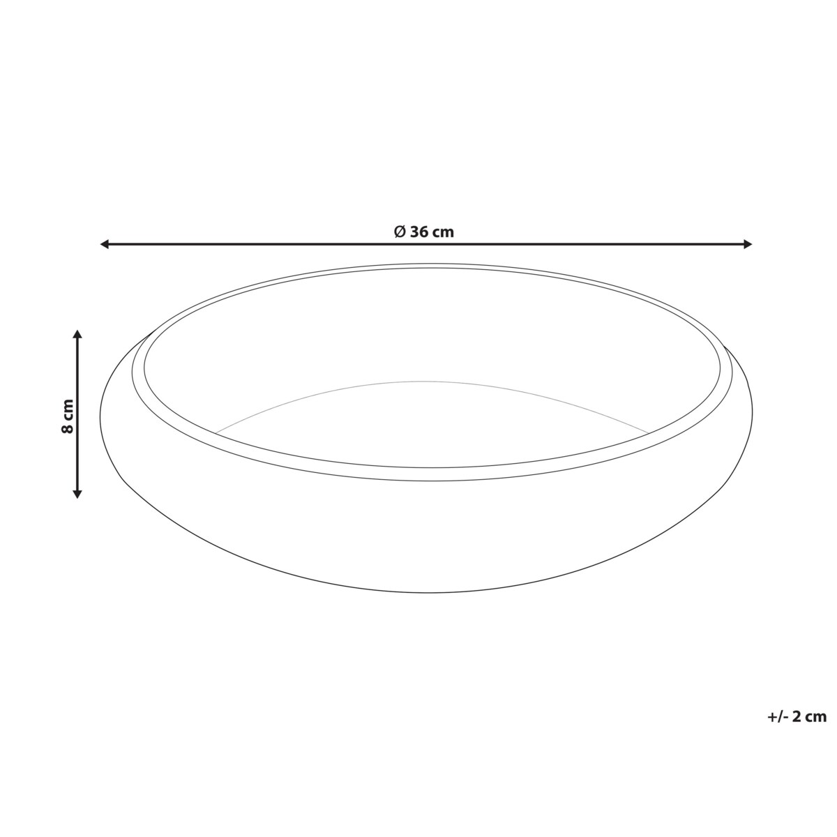 Rattanowa misa dekoracyjna naturalna INDRAGIRI