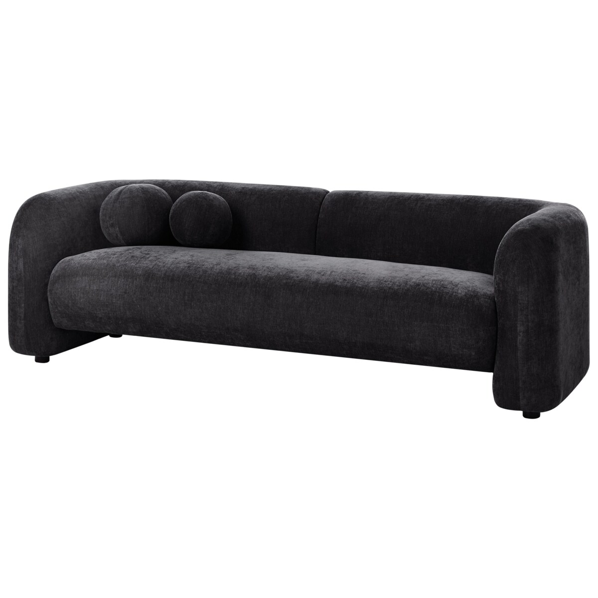 Sofa dla 3 osób LEIREN Czarny