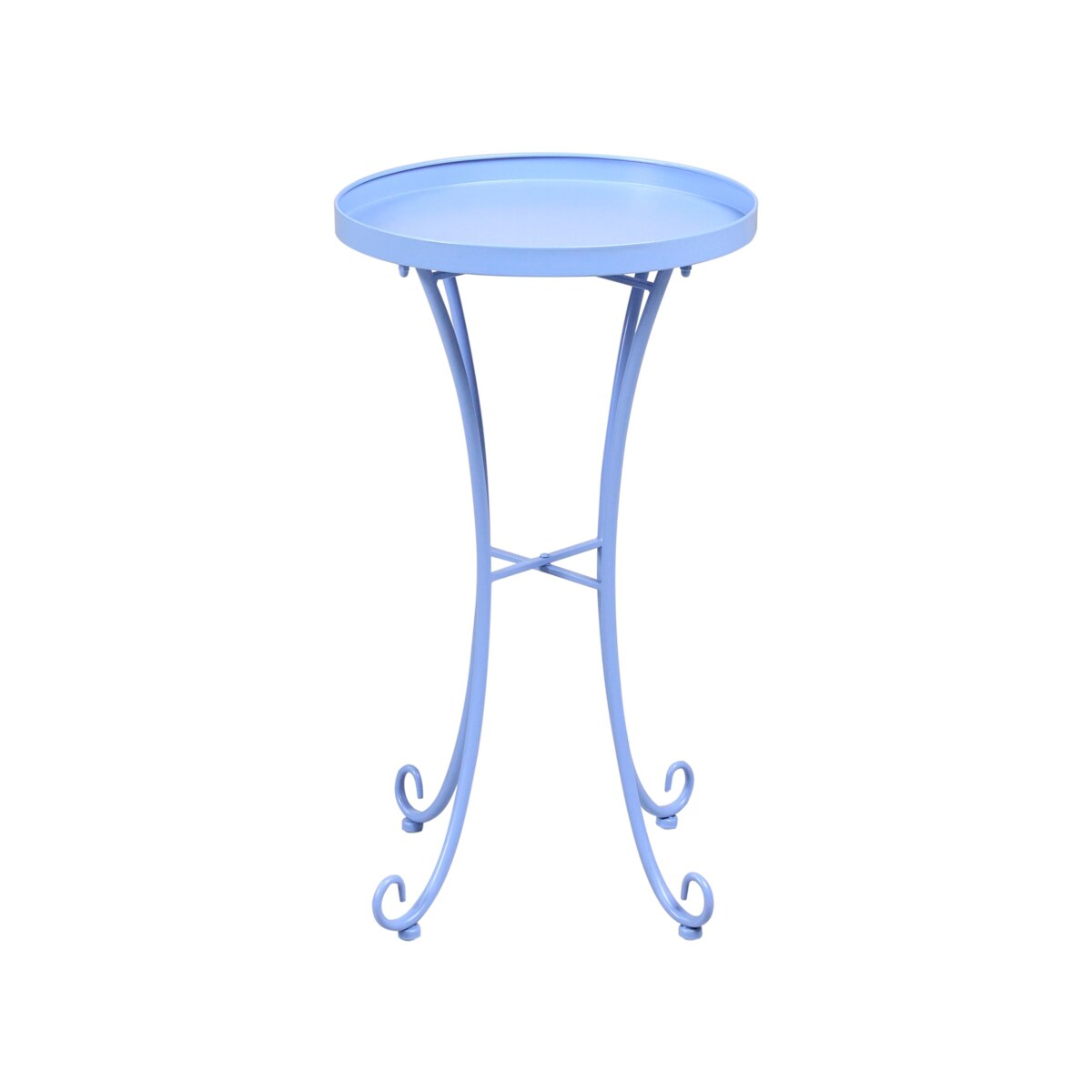 Stolik ogrodowy CAVINIA 40 cm Metal Błękitny