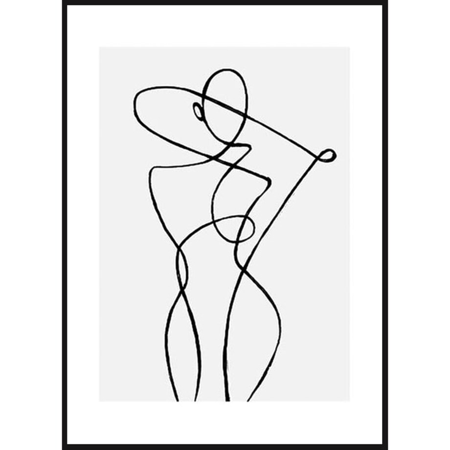 Poster Story, Plakat, Obraz - Dama w Konturach, wymiary 70 x 100 cm