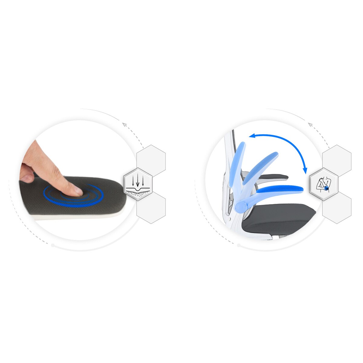 Fotel Krzesło Do Biurka Biura Zeo Czarny Biały