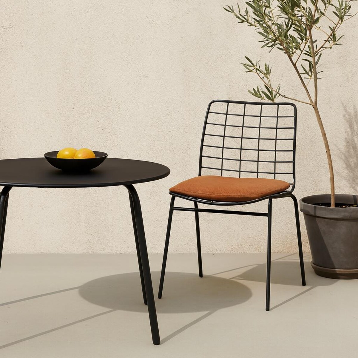 Okrągły stolik stalowy tarasowy RONDO, Ø 70 cm x 40 cm