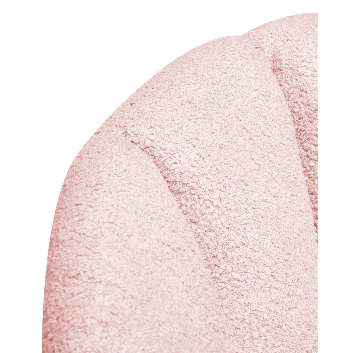 Krzesło obrotowe Obrotowy ANNABELLE Boucle Pastelowy róż