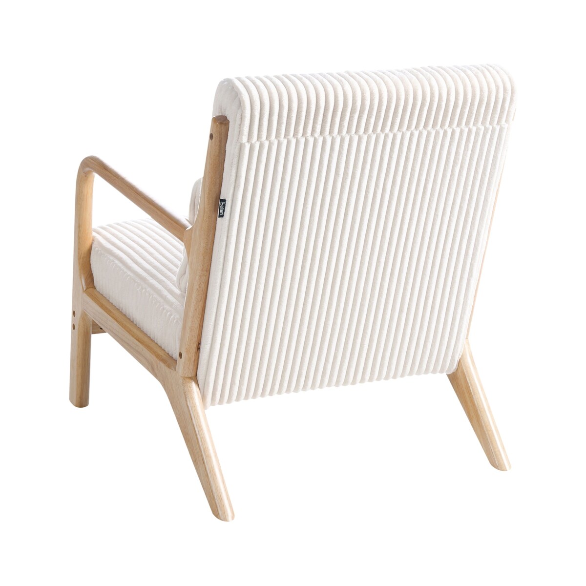 Fotel SORSELE Sztruks Biały