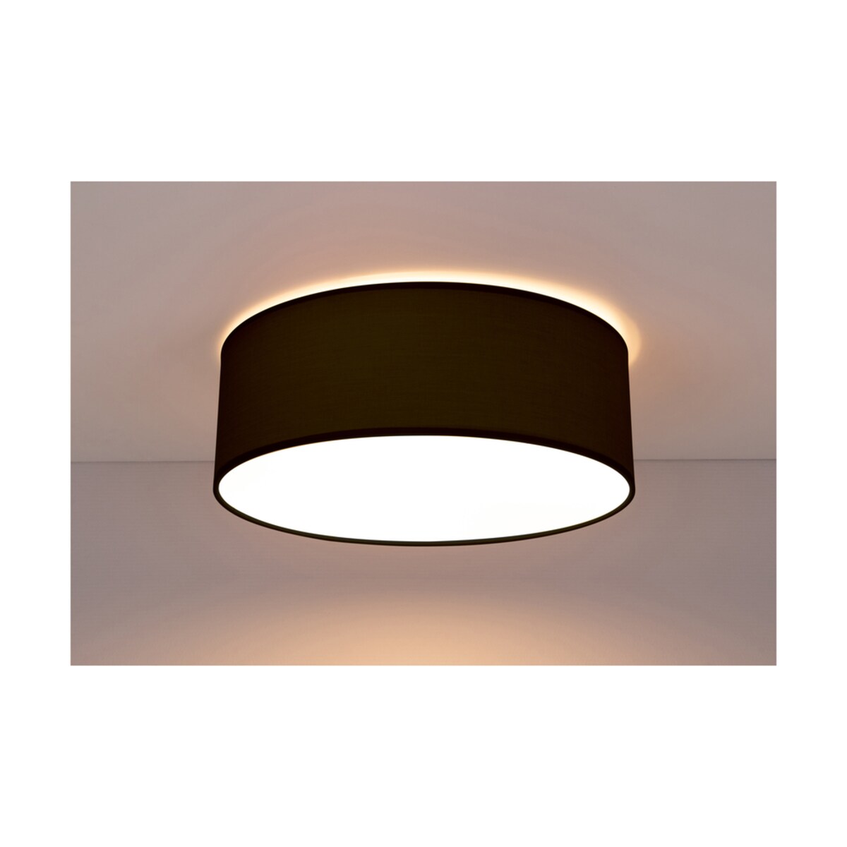 Lampa Sufitowa BRITOP Lighting 2xE27 Max.25W Subtelna Antracytowa Tkanina, Polski Producent, 1 szt.