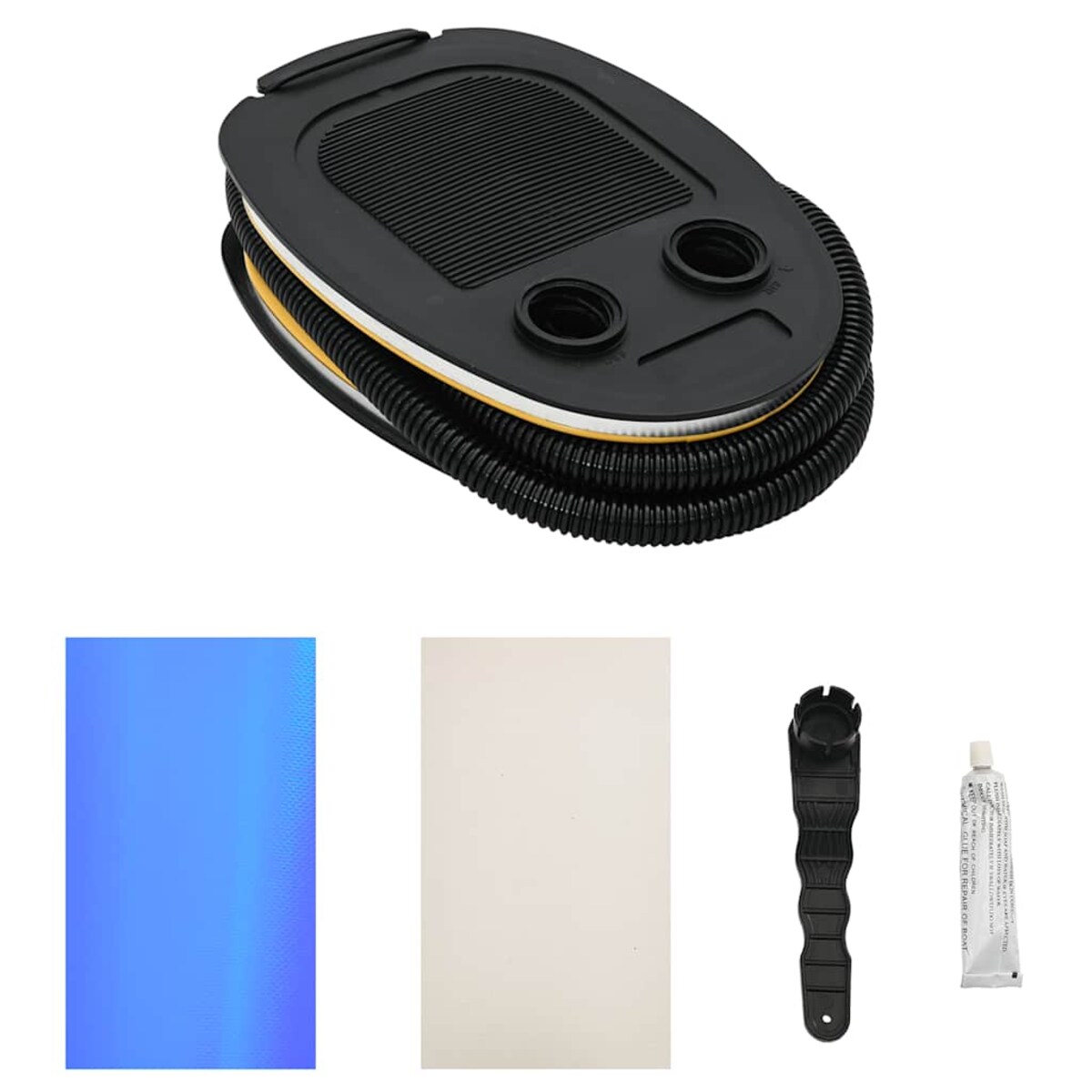 vidaXL Dmuchany wałek gimnastyczny z pompką, 120x75 cm, PVC, niebieski