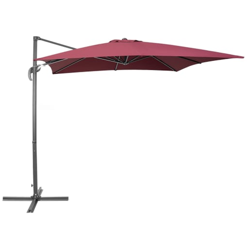 Parasol ogrodowy 250 x 250 cm burgundowy MONZA