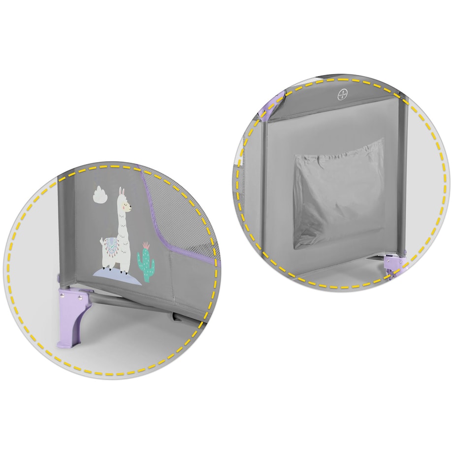 Łóżeczko turystyczne dla dziecka składane podróżne kojec Ricokids + materac + torba