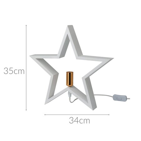 Lampka bożonarodzeniowa STAR, 35 cm