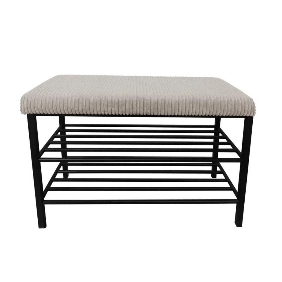 Stojak na buty z siedziskiem GAJA POSO-2 czarny/cappuccino